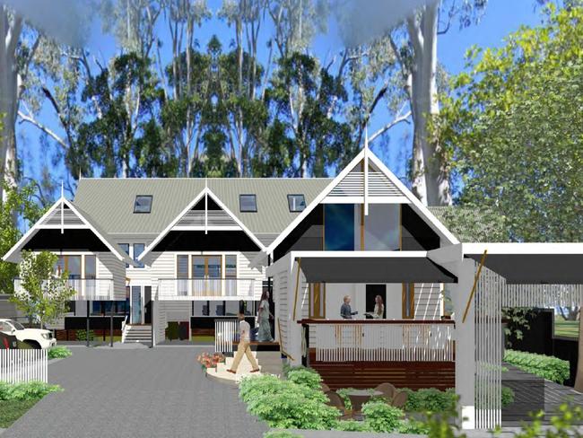 Artist impression of a proposed mixed-use development in Old Burleigh Town, Tallebudgera Creek Road.