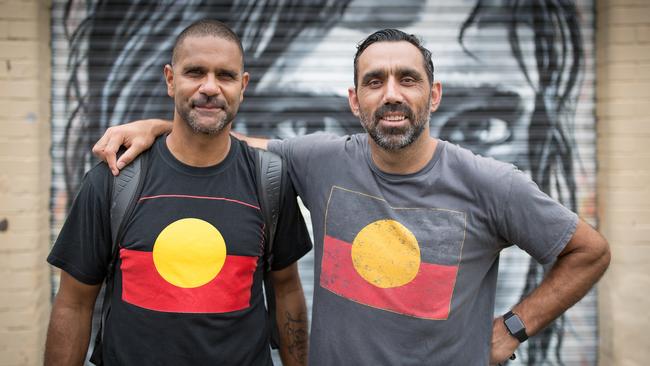 Michael O'Loughlin and Adam Goodes in The Australian Dream