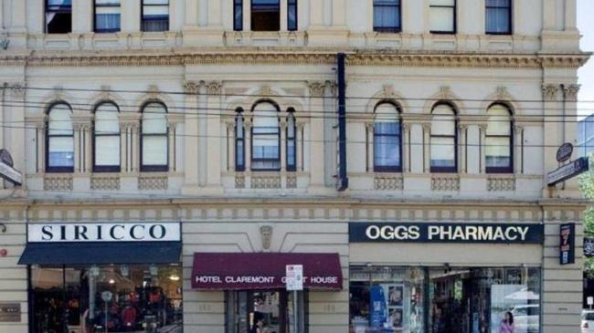 Oggs Pharmacy, next to the Hotel Claremont, in South Yarra.