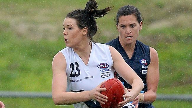 Women's footy- Vic Country V Vic Metro. No 23 Elise O'Dea for Country.Picture: David Smith