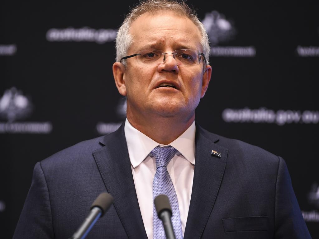 Australian Prime Minister Scott Morrison will dole out grants of $25,000. Picture: AAP Image/Lukas Coch