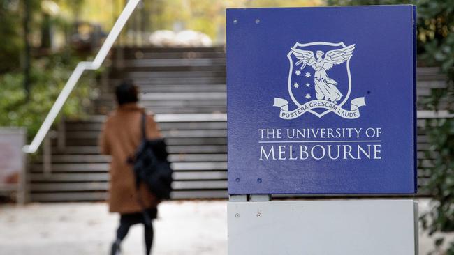 The University of Melbourne is Australia’s best performer, ranked 32nd in the world in the Academic Ranking of World Universities. Picture: David Geraghty