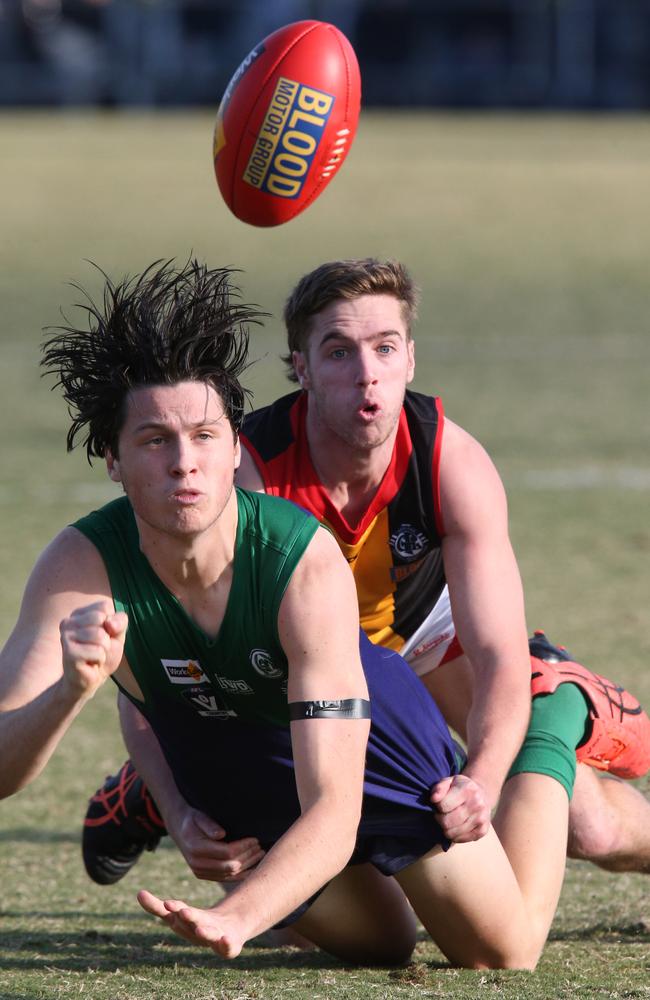 Football GFL: St Mary's v St JosephÃ&#149;s. St Mary's 22 Darcy Chigwin and st JosephÃ&#149;s 24 Ben Clark Picture: Mark Wilson