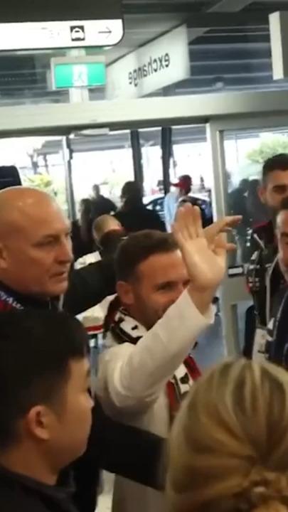 Former Man FC star makes huge arrival at Sydney Airport