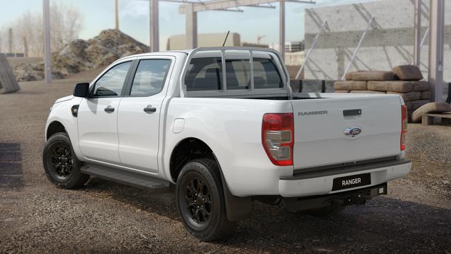 Ford has fitted a tow bar as standard to the Tradie.