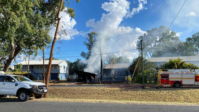 Fire destroyed an Emerald home on Thursday afternoon.