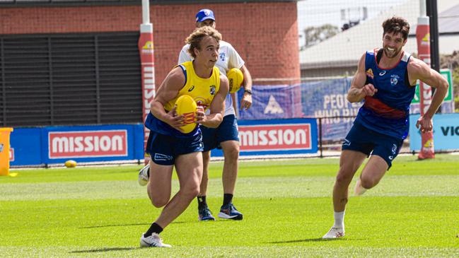 Ryley Sanders could be making his AFL debut in round 1.