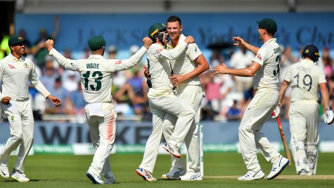 Josh Hazlewood has brought his match day intensity to training this week in Manchester.