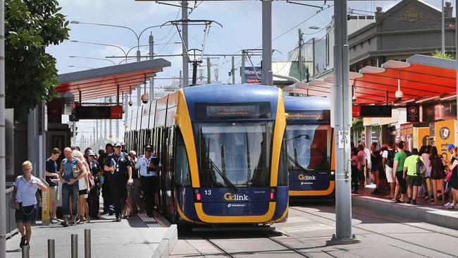 Southport is a major stop for the light rail, which while it was a massive investment for the suburb, cause financial strain for a lot of businesses during construction. Picture Glenn Hampson