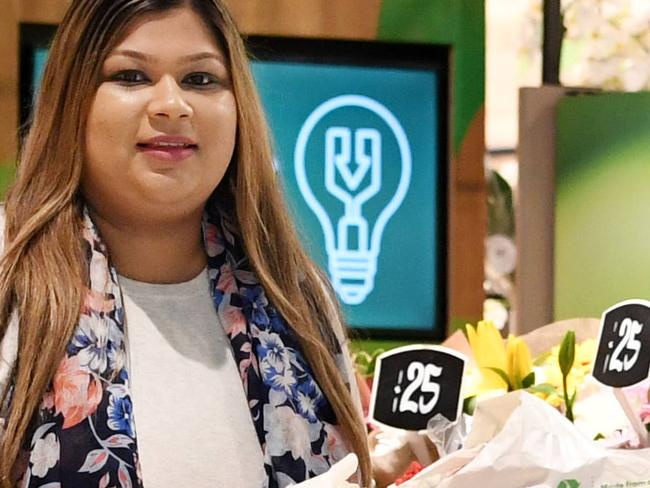 17/4/2019 Mother-of-three Anne Prasad uses a supermarket Click and Collect service at the Marrickville Woolworths in Sydney. Tracey Nearmy/Daily Telegraph