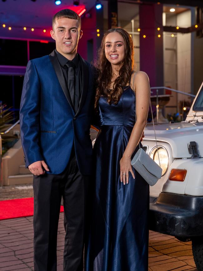 Xavier McEldowney and Tayla Gray. King's Christian College's 2020 Formal. Photo: Supplied