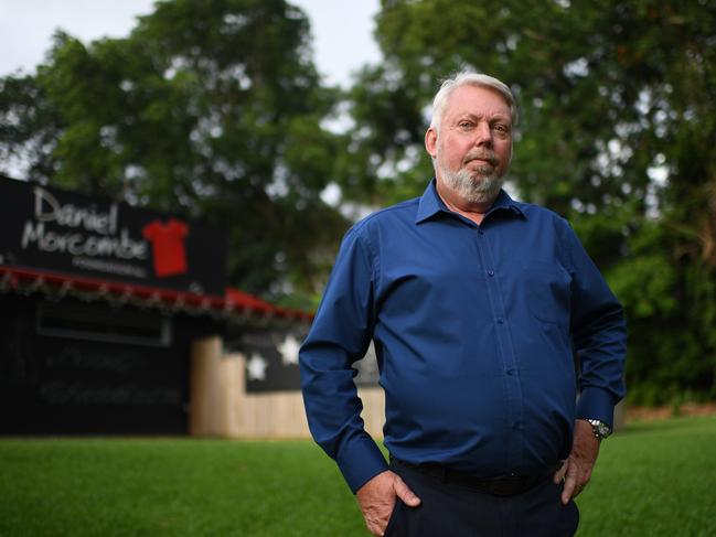 Bruce Morcombe, father of murdered schoolboy Daniel Morcombe, at the offices of the Daniel Morcombe Foundation on the Sunshine Coast. Picture: Dan Peled