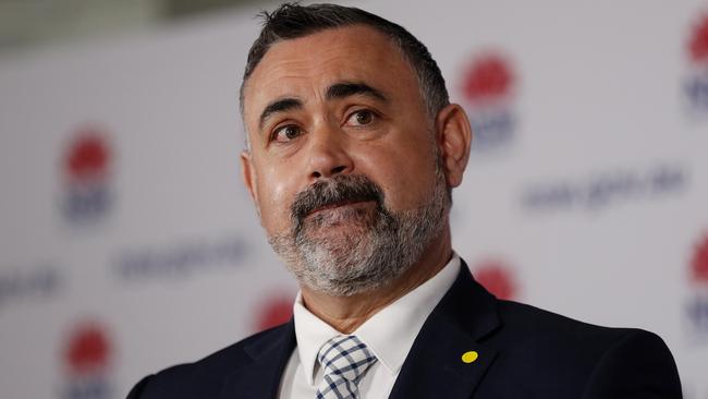 NSW Deputy Premier John Barilaro said one-case lockdowns would likely be a thing of the past after the jab goal was reached. Picture: NCA NewsWire / Nikki Short