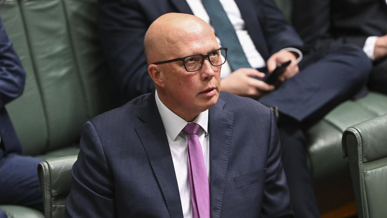 Opposition Leader Peter Dutton says people are ‘angry’ with Mr Albanese for having to vote in a referendum. Picture: NCA NewsWire / Martin Ollman