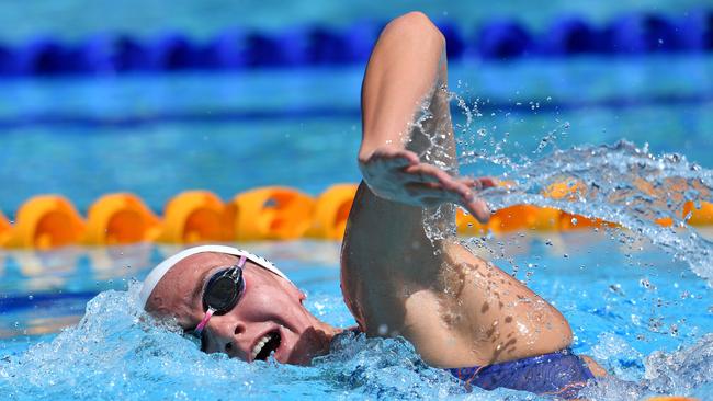 Ariarne Titmus is on track to qualify for the 400m free.