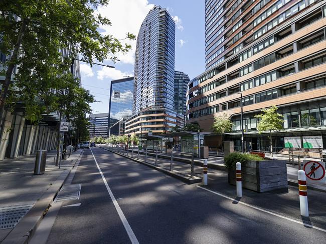 Melbourne’s CBD offices stand half empty on Mondays and Fridays. Picture: Alex Coppel.