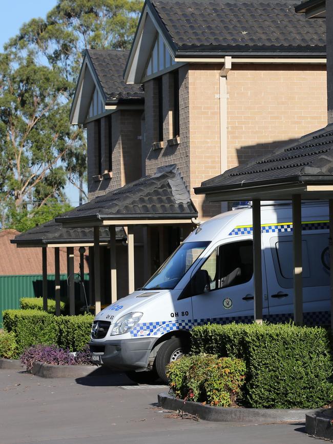 Police outside man’s home today