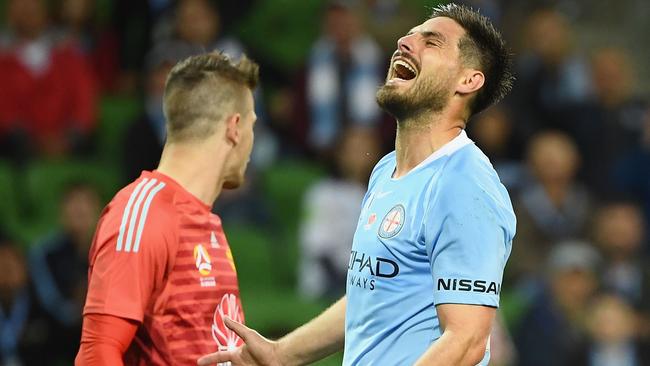 Bruno Fornaroli won’t play for City again this weekend. Picture: Getty