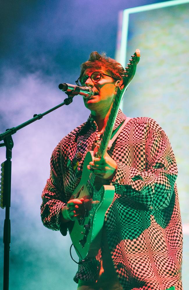 Frontman Dave Bayley at Splendour In The Grass 2022. Picture: Bianca Holderness