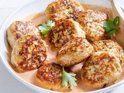 Chicken Diane rissoles.