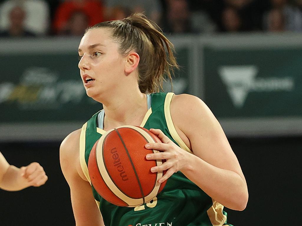 Isobel Borlase is daring to dream that she will make the Opals team for Paris. Picture: Kelly Defina/Getty Images