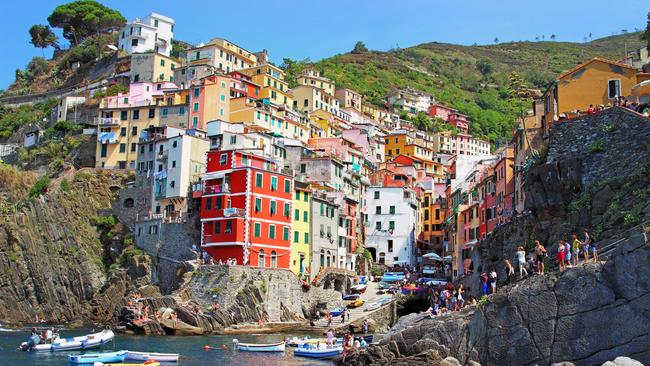 The beautiful and popular Cinque Terre.