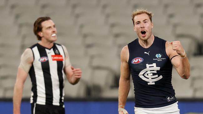 Harry McKay is out of Carlton’s Round 19 team with a toe injury.