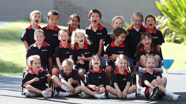 Laughter all around at Coast Christian School. Picture: Sue Graham