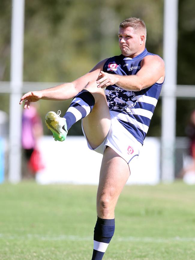 QAFL grand final replay between premiers Palm Beach Currumbin and Broadbeach at Salk Oval. Photo of Jason Cloke.