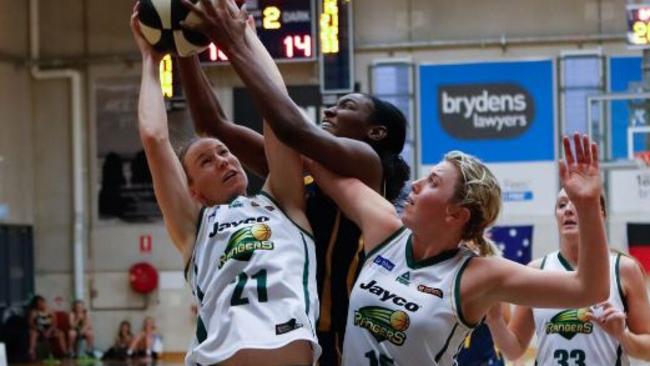 Asia Taylor is crucial to the Flames’ bid for the WNBL crown. Pic: Geoff Tripp.