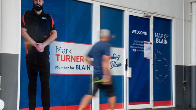 The Member for Blain, Mark Turner was sacked from caucus two weeks ago. His electorate office was unattended at the time of the announcement. Photograph: Che Chorley