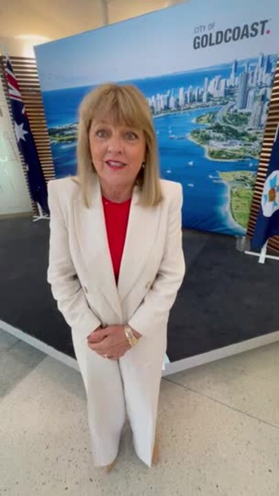 Acting Gold Coast Mayor Donna Gates updating on the Coomera Connector