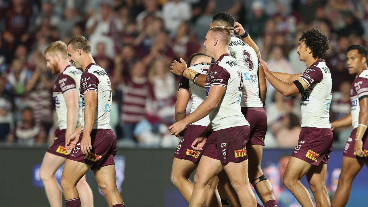 The smiles are back on the faces of Manly players.