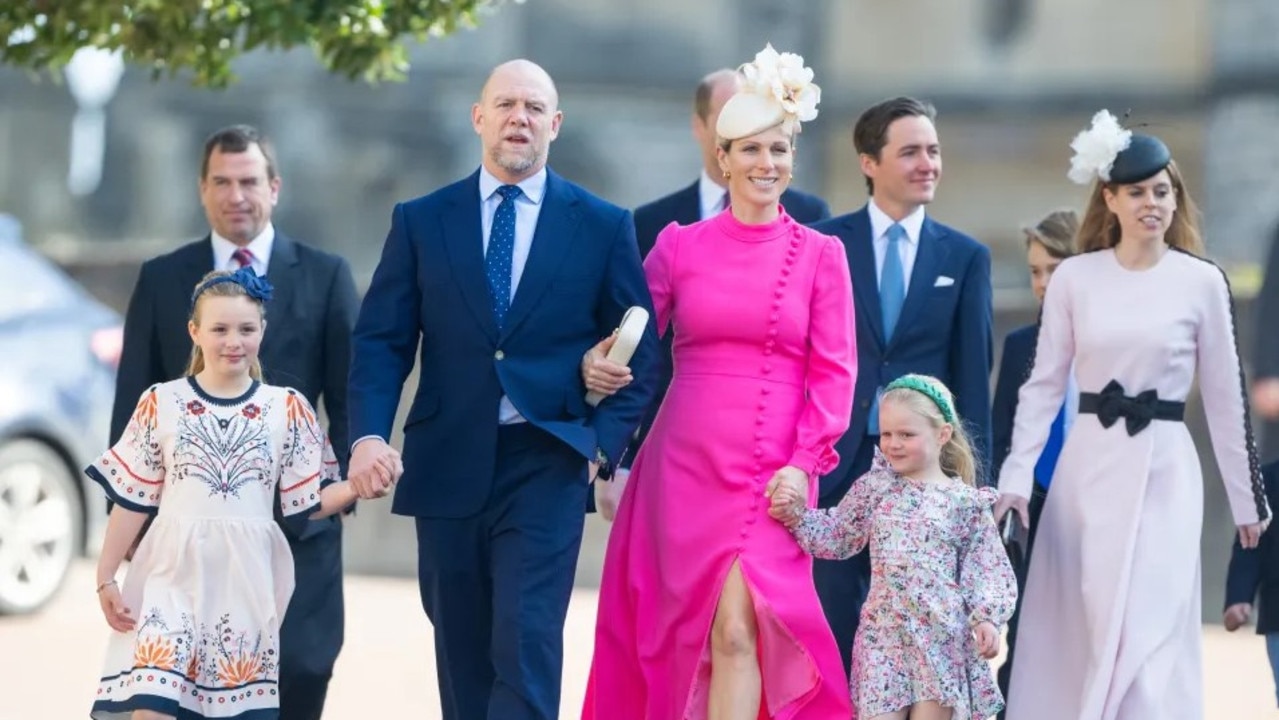 Zara and Mike Tindall live close by, with their kids Mia, Lena and Lucas. Picture: Getty