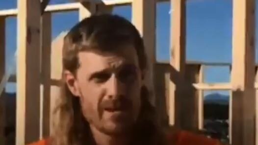 A tradie whose mullet stole the show when he met Scott Morrison this week makes an online ad for the Liberals.