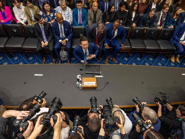 Shou Zi Chew’s appearance at a US congressional hearing was a show trial rather than an incisive effort to explain why TikTok should be banned. Picture: Getty Images