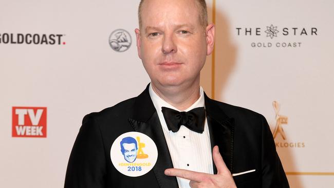 Tom Gleeson at the 2018 Logie Awards.