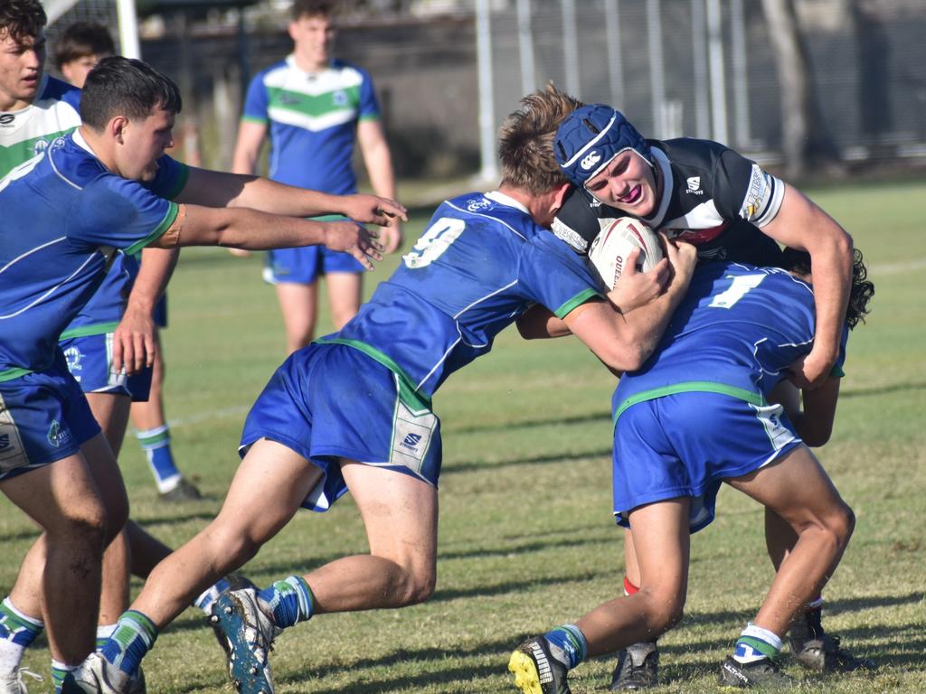 Dolphins Cup, Round 5, The Cathedral College versus Shalom College, Kettle Park, Rockhampton, July 25, 2023.