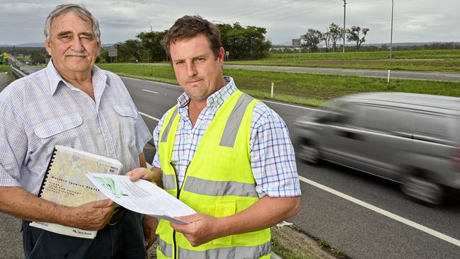 Former presidents of the Willowbank area residents group, George Hatchman and Chad Hayes were campaigning in 2019.