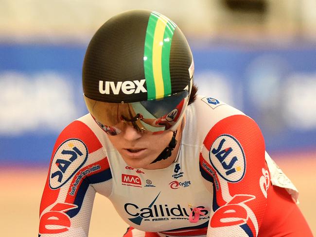 05/02/16 - Anna Meares competing at the Track Cycling National Titles at the Adelaide Super-Drome. Photo Tom Huntley