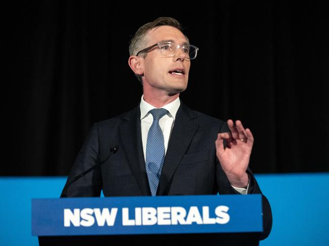 NSW Premier Dominic Perrottet speaks at the Liberal Party NSW AGM Picture: Flavio Brancaleone