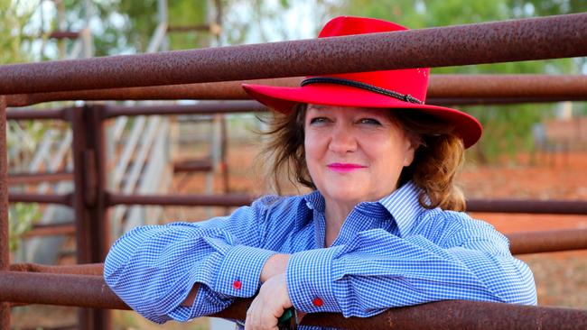 Gina Rinehart at one of the S. Kidman &amp; Co. properties.