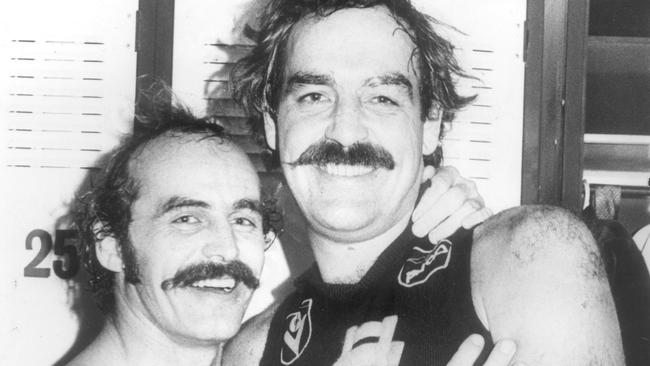 Peter ‘Percy’ Jones took over the Blues’ top role after Alex Jesaulenko (left) quit in protest.