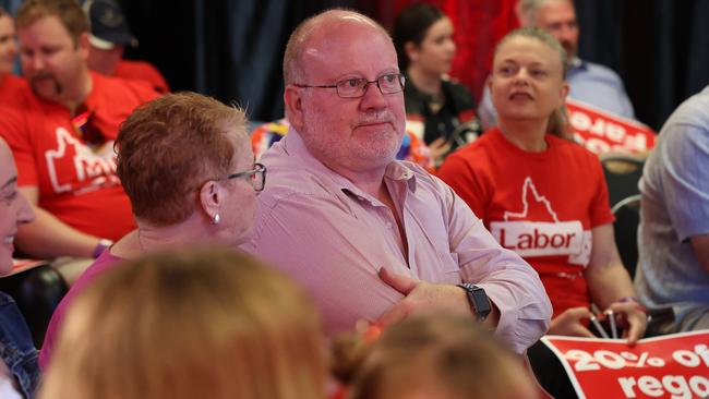 Gary Bullock in the crowd at Premier Steven Miles’ party launch ahead of the 2024 state election. Pic: Adam Head.