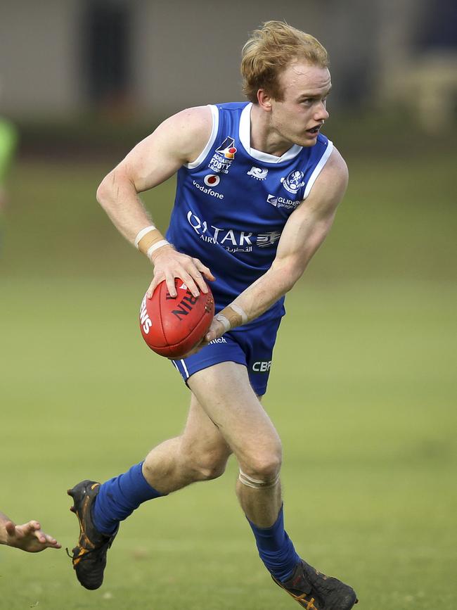 Nick McGill’s dash and ball use should put him in contention for some votes at SPOC. Picture: AAP/Dean Martin