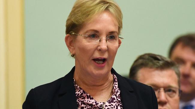 Queensland Opposition health spokesperson Ros Bates in state parliament. (AAP Image/Dan Peled)