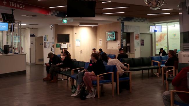 Canberra Hospital emergency department waiting room on October 31. Picture: Jane Dempster