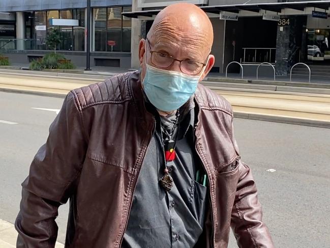 Neville Roughan, brother of infamous killer Katherine Knight, leaves Newcastle Courthouse in September 2021 while on bail for child abuse and drug supply charges. Picture: Emily Burley.