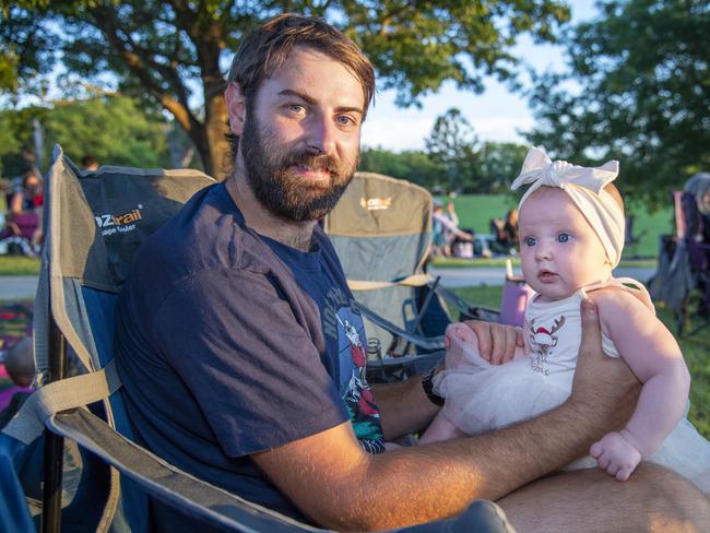 Jake and Piper Naumann. Triple M Mayoral Carols by Candlelight. Sunday 8th December, 2024. Picture: Nev Madsen.