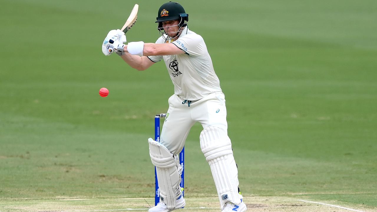 Steve Smith proved himself an opener in Brisbane. Picture: Bradley Kanaris/Getty Images